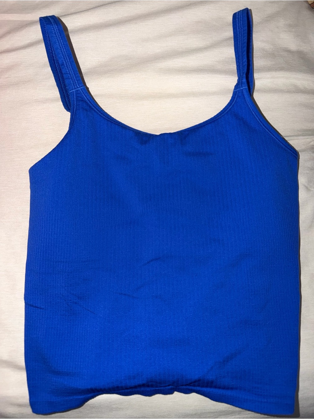 lululemon athletica Royal Blue Ribbed Cami Tank